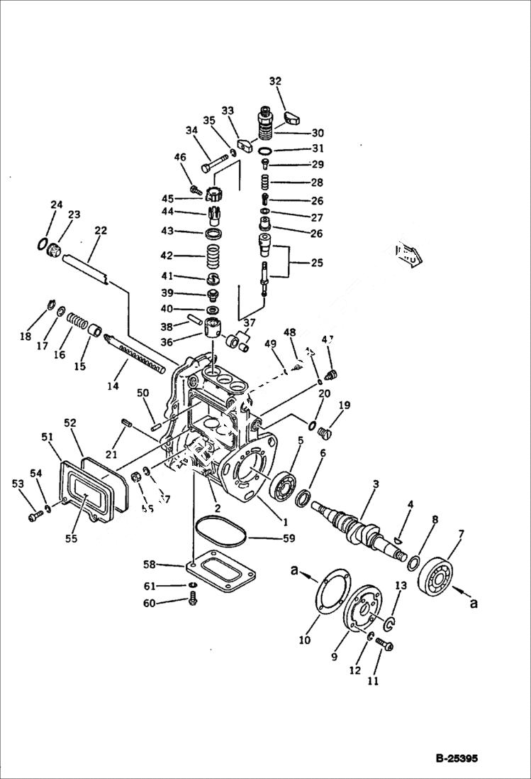 Схема запчастей Bobcat 76 - FUEL INJECTION PUMP FUEL SYSTEM