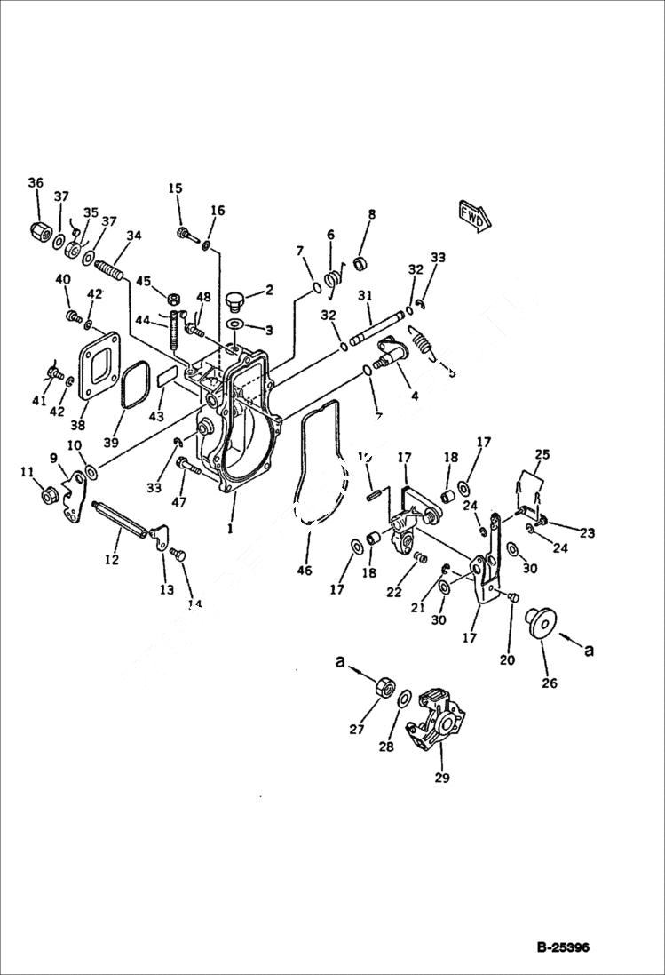 Схема запчастей Bobcat 76 - GOVERNOR FUEL SYSTEM