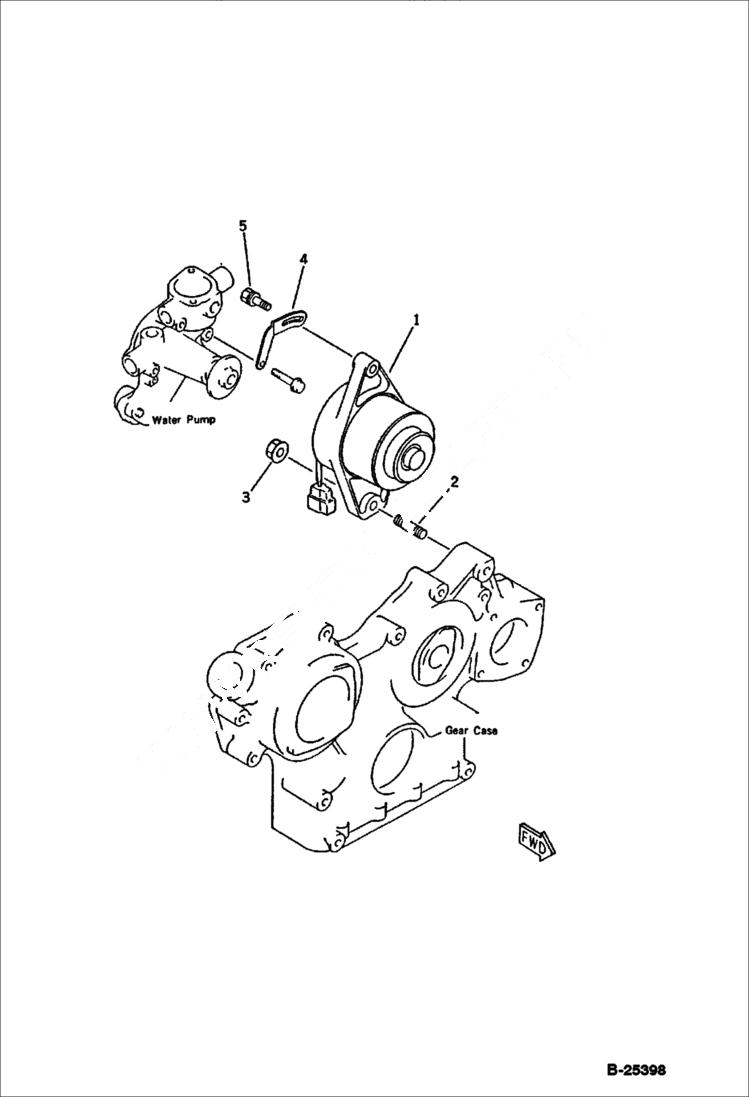Схема запчастей Bobcat 76 - ALTERNATOR AND MOUNTING ELECTRICAL SYSTEM