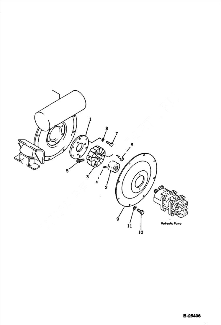 Схема запчастей Bobcat 76 - POWER TAKE OFF ENGINE RELATED PARTS AND ELECTRICAL SYSTEM