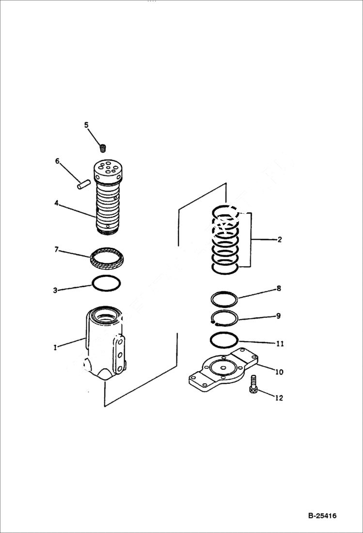 Схема запчастей Bobcat 76 - SWIVEL JOINT TRAVEL AND FINAL DRIVE