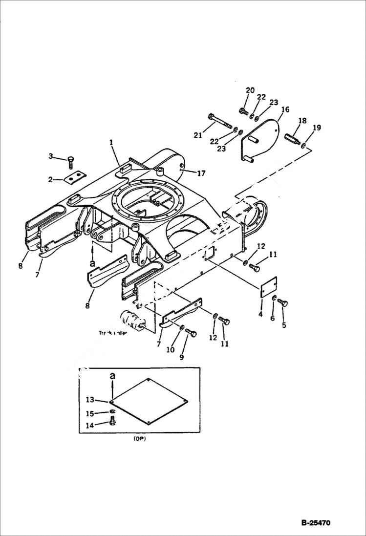 Схема запчастей Bobcat 76 - TRACK FRAME UNDERCARRIAGE