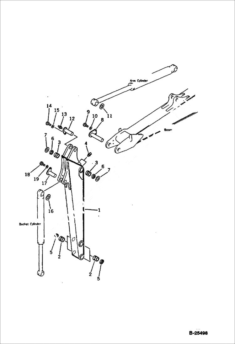 Схема запчастей Bobcat 76 - ARM WORK EQUIPMENT