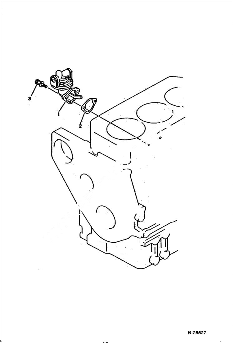 Схема запчастей Bobcat 100 - FUEL FEED PUMP FUEL SYSTEM