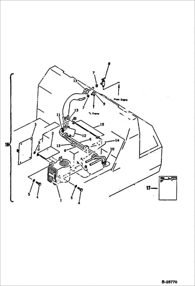Схема запчастей Bobcat 116 - CAB HEATER ACCESSORIES & OPTIONS