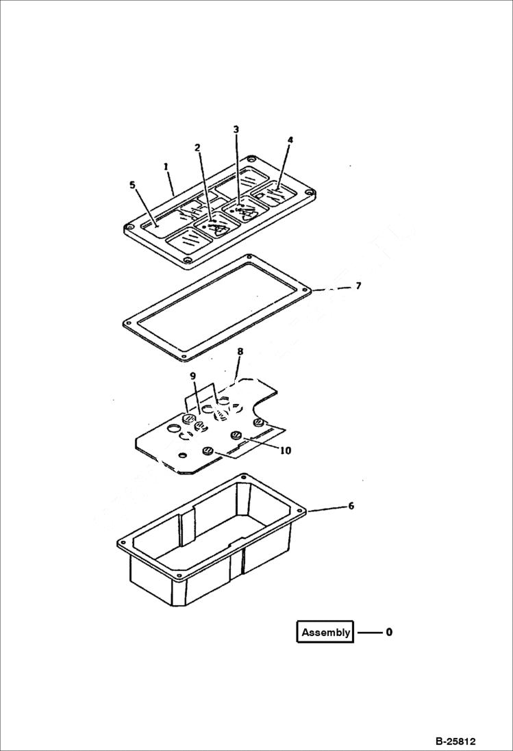 Схема запчастей Bobcat 116 - CLUSTER GAUGE ENGINE RELATED PARTS AND ELECTRICAL SYSTEM