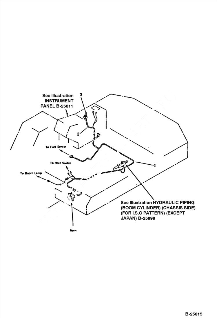 Схема запчастей Bobcat 116 - ELECTRICAL SYSTEM (FOR MOMENT LIMIT SYSTEM) (W/O CAB OF EXCEPT JAPAN) ENGINE RELATED PARTS AND ELECTRICAL SYSTEM