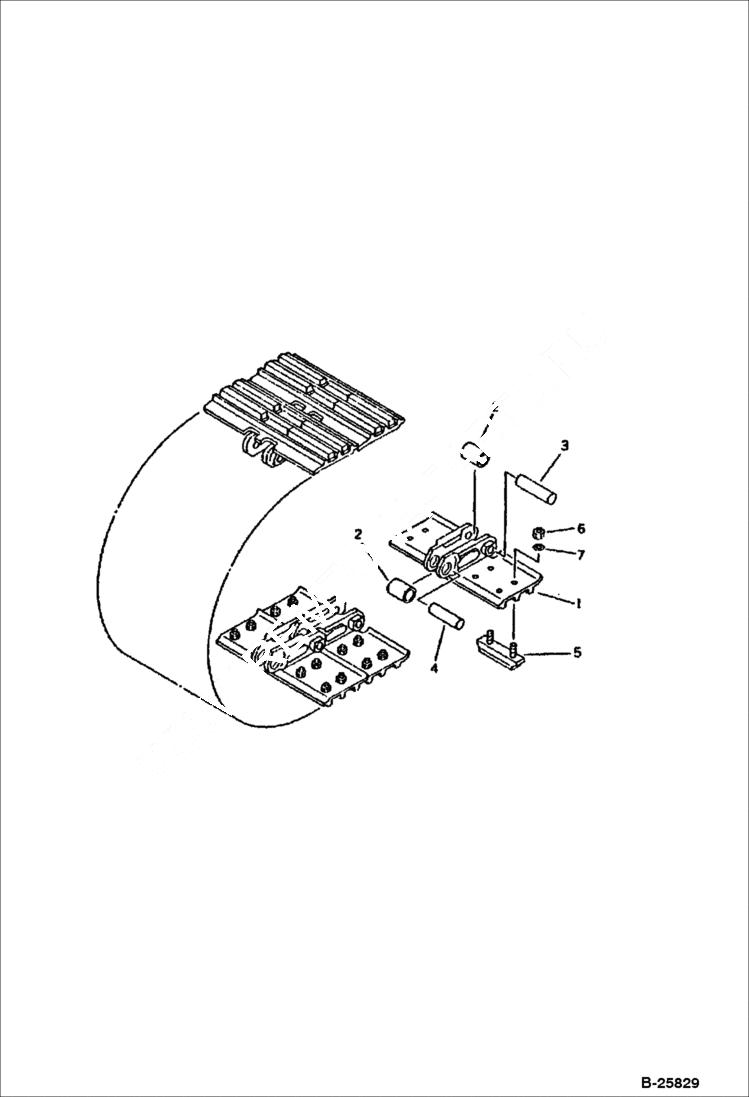 Схема запчастей Bobcat 116 - TRACK SHOE (TRIPLE GROUSER W/RUBBER) (MONO-BLOCK) - 400 mm WIDE Komatsu S/N 10001-10734 UNDERCARRIAGE