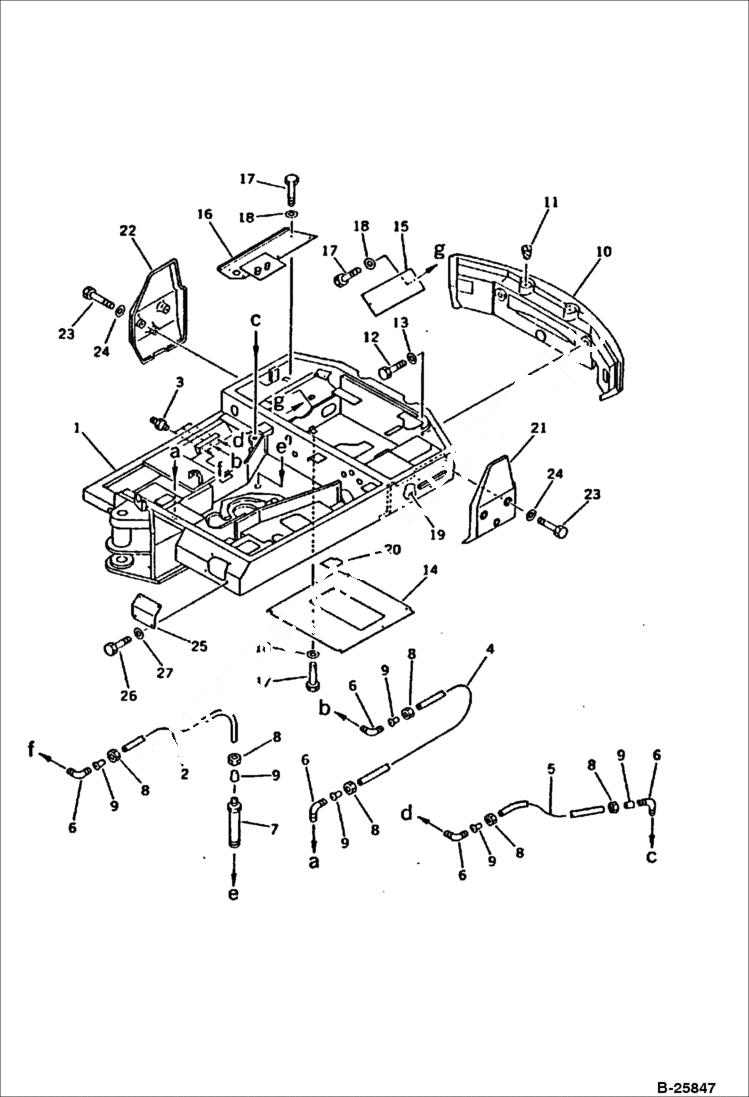 Схема запчастей Bobcat 116 - REVOLVING FRAME Komatsu S/N 11900 & Abv. CONTROL SYSTEM AND REVOLVING FRAME