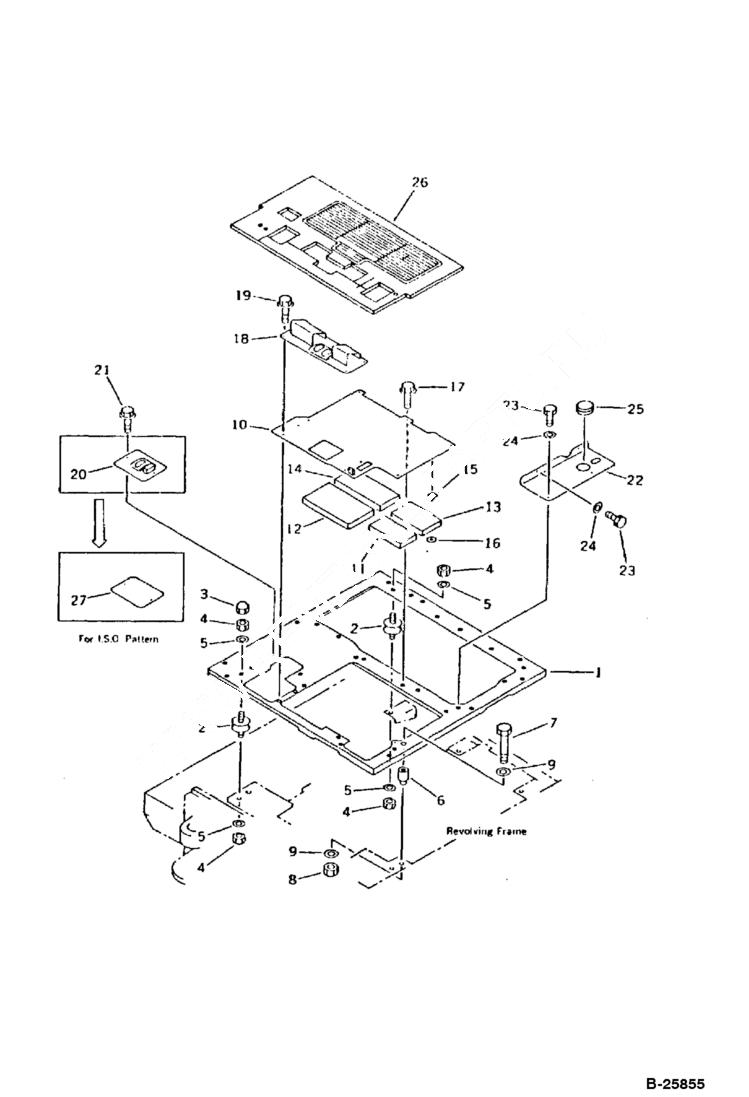 Схема запчастей Bobcat 116 - FLOOR (1/2) GUARD