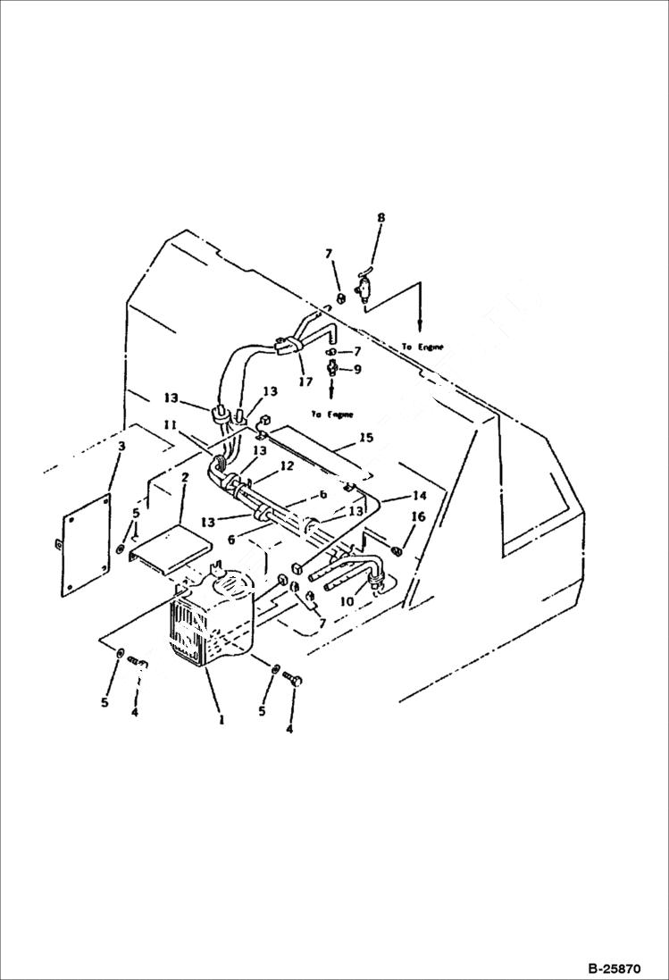 Схема запчастей Bobcat 116 - CAR HEATER (FOR CAB) GUARD