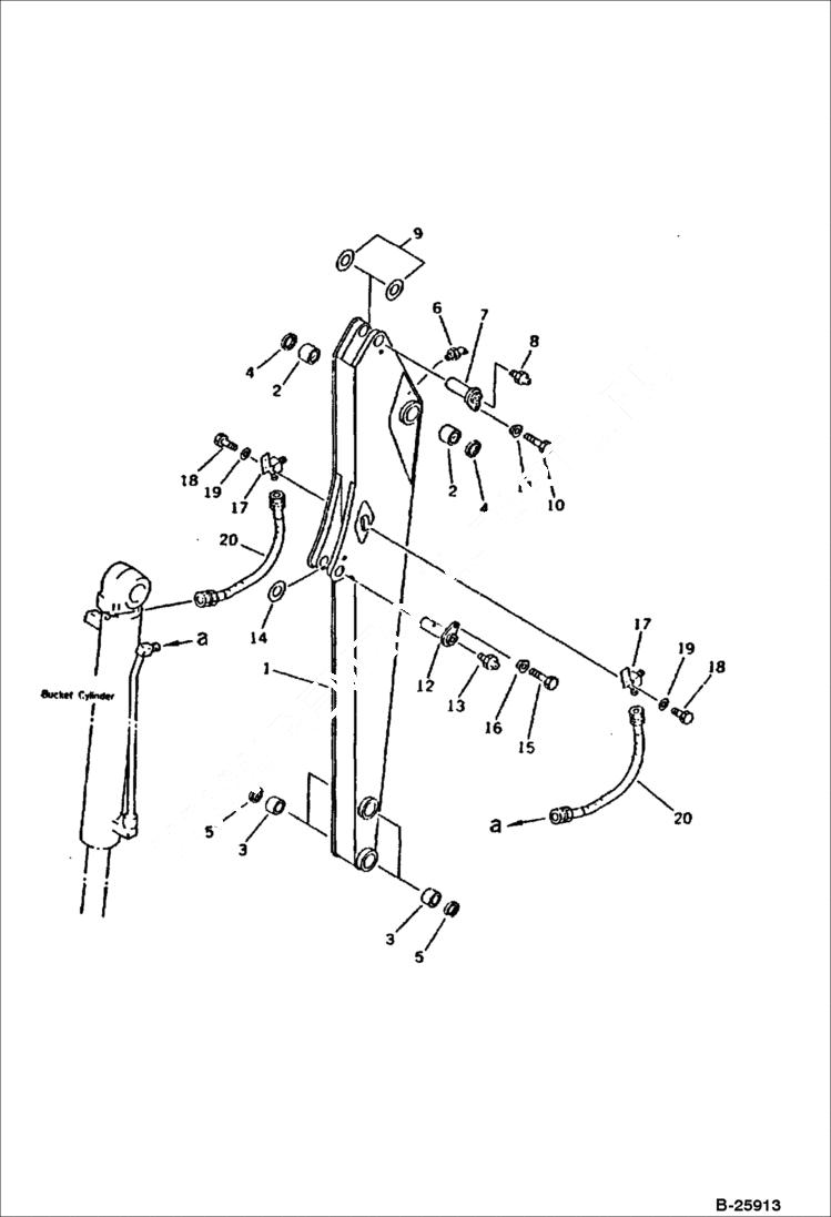 Схема запчастей Bobcat 116 - LONG ARM WORK EQUIPMENT