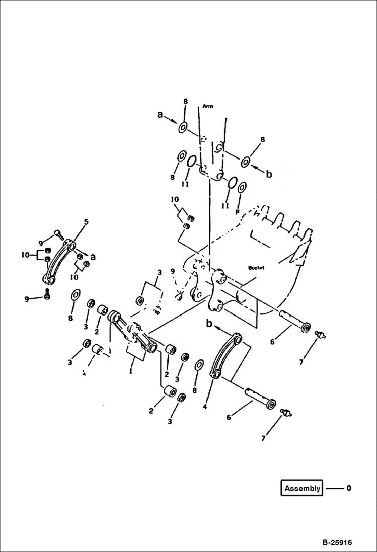 Схема запчастей Bobcat 116 - LINK WORK EQUIPMENT