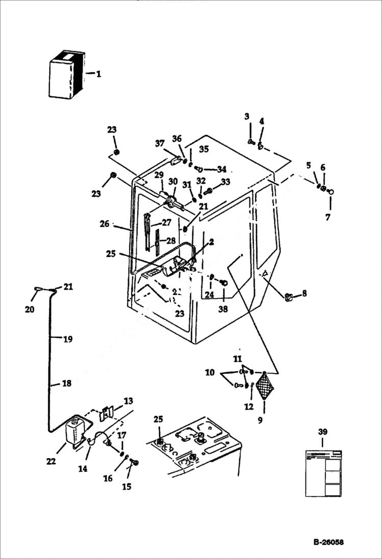 Схема запчастей Bobcat 76 - CAB ENCLOSURE ACCESSORIES & OPTIONS