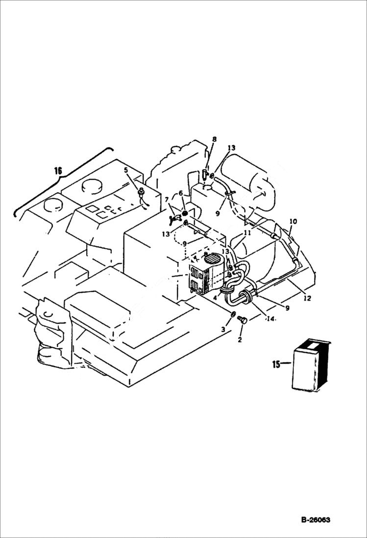 Схема запчастей Bobcat 76 - CAB HEATER ACCESSORIES & OPTIONS