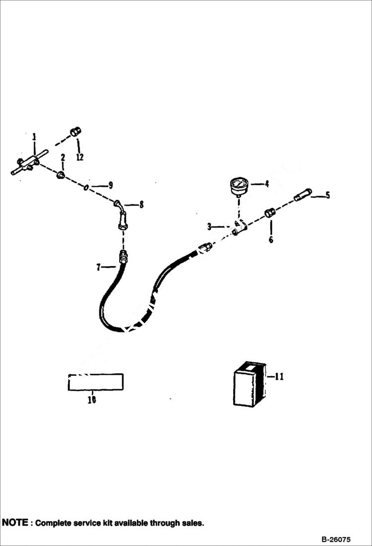 Схема запчастей Bobcat 116 - HYDRAULIC BREAKER (2500) (Charge Kit) STANLEY KITS