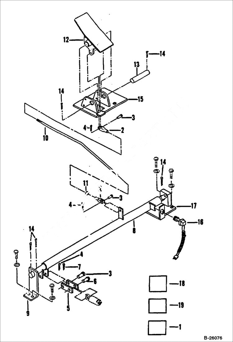 Схема запчастей Bobcat BREAKERS - BREAKER (Control Pedal) (2500) (Use on 116) Экскаваторы