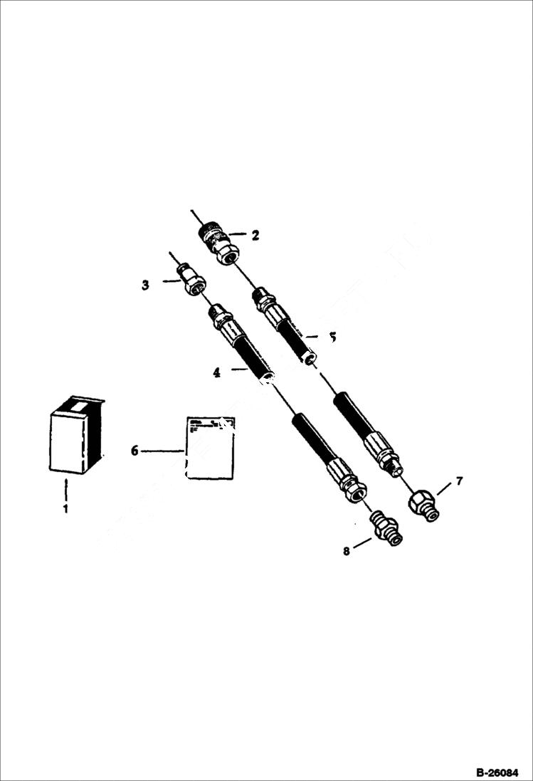 Схема запчастей Bobcat 116 - HYDRAULIC BREAKER (Boom Kit) ACCESSORIES & OPTIONS