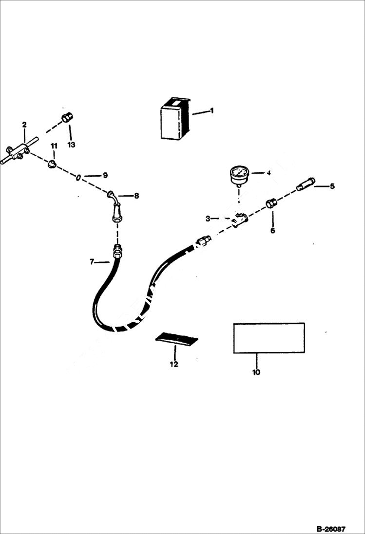 Схема запчастей Bobcat 116 - HYDRAULIC BREAKER (2500) (Charge Kit) ACCESSORIES & OPTIONS
