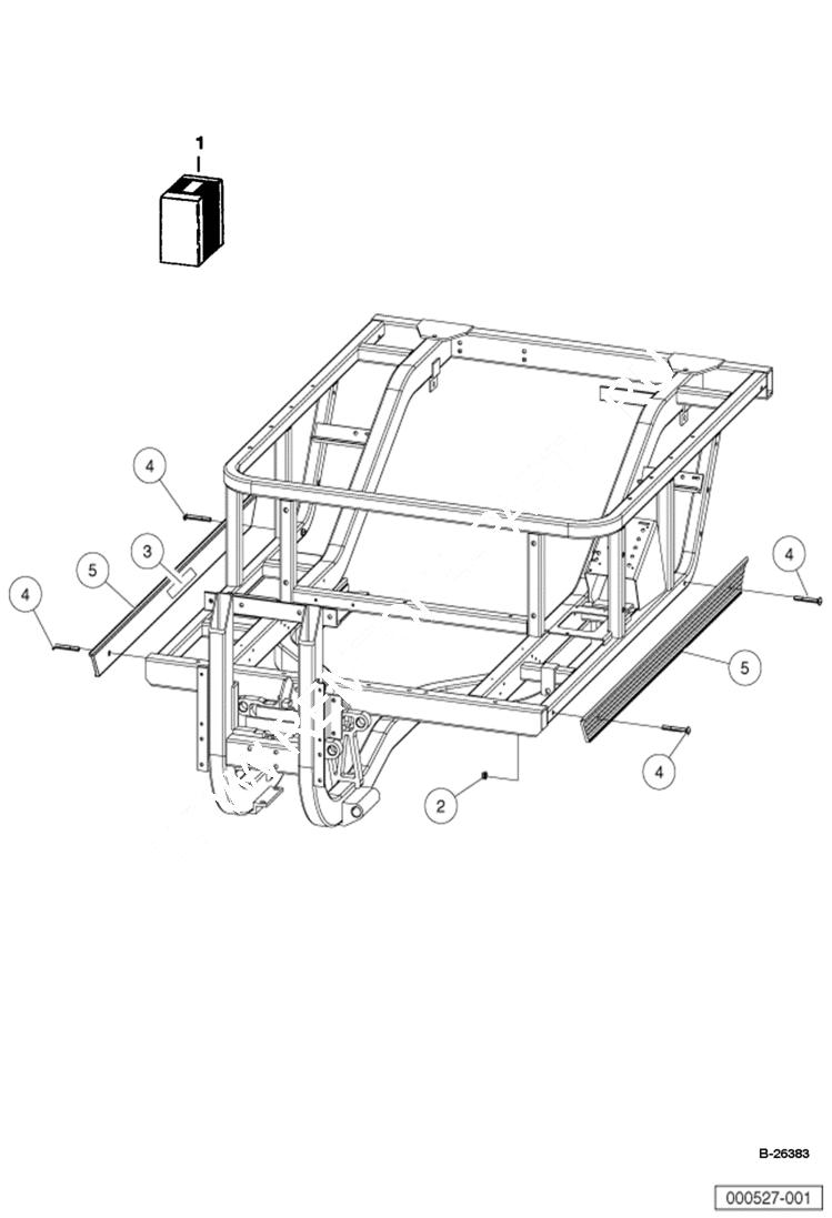 Схема запчастей Bobcat 2300 - SIDE STRINGERS MAIN FRAME