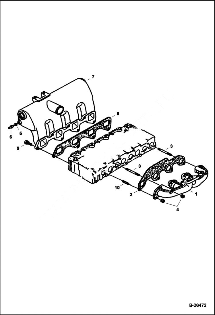 Схема запчастей Bobcat 5610 - MANIFOLDS (Kubota - V2003-M-DI-T) POWER UNIT