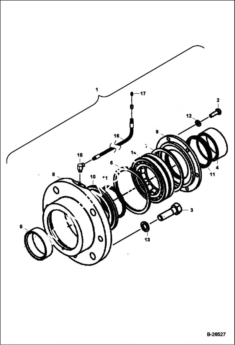 Схема запчастей Bobcat FORESTRY CUTTER - FORESTRY CUTTER (Fixed Bearing Assembly) (FRC50 ADTN) (FRC50 ANR6) (FRC50 ATSY) (FRC60 ANR5)(FRC60 A6ZB)(FRC60 ATV1) Loader