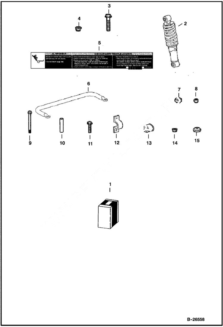 Схема запчастей Bobcat 2200 - HIGH CAPACITY SUSPENSION KIT ACCESSORIES & OPTIONS
