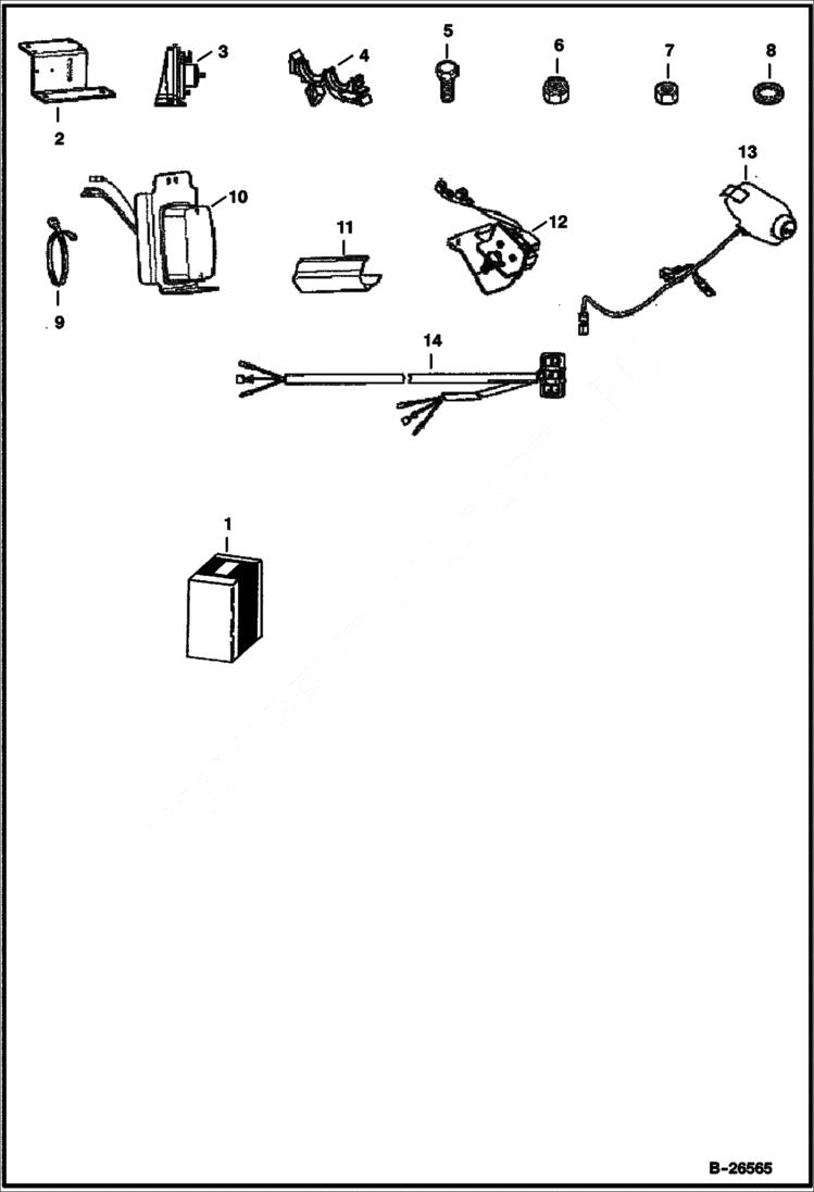 Схема запчастей Bobcat 2300 - TAILLIGHT KIT (W/O Turn Signals) ACCESSORIES & OPTIONS
