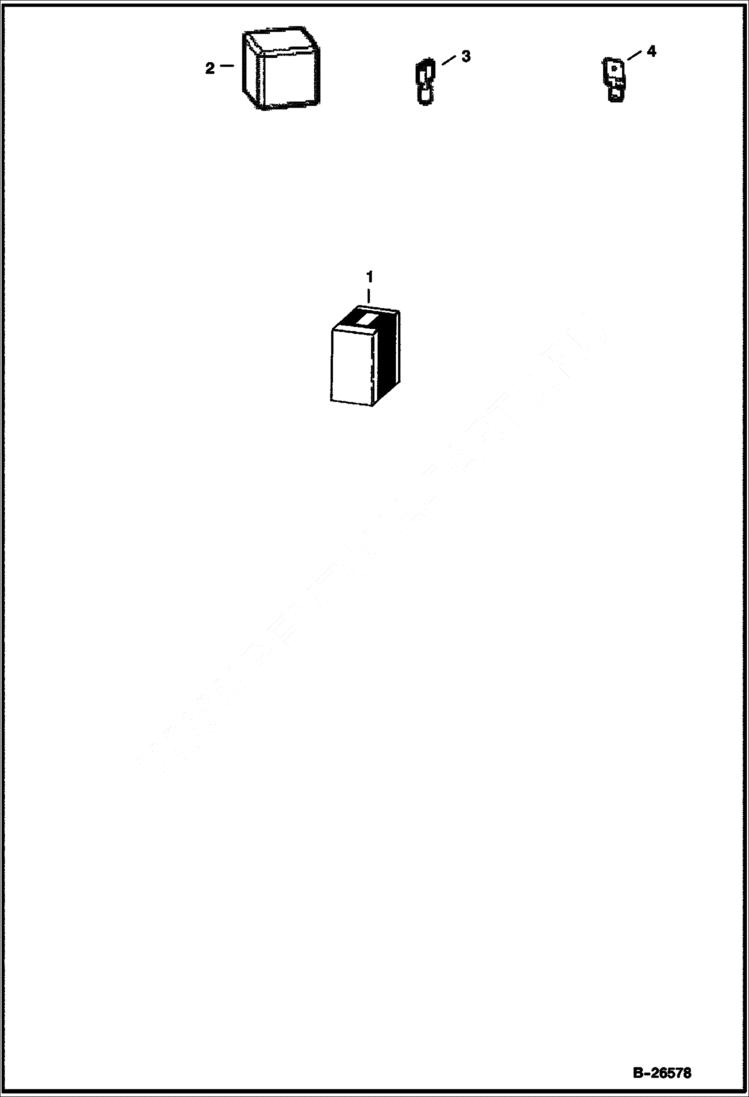 Схема запчастей Bobcat 2300 - KEY CONTROLLED HEADLIGHTS KIT ACCESSORIES & OPTIONS