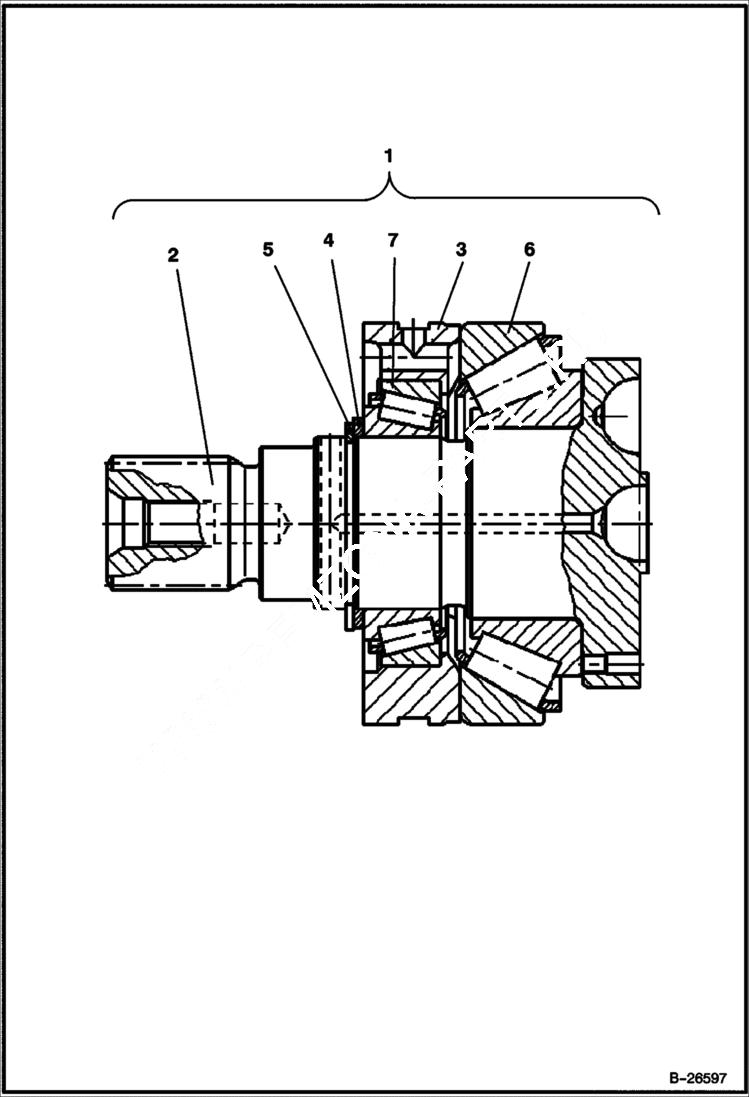 Схема запчастей Bobcat FORESTRY CUTTER - FORESTRY CUTTER (Motor Drive Shaft & Bearings) (FRC50 ADTN) (FRC50 ANR6) (FRC60 A6ZB) (FRC60 ANR5) Loader