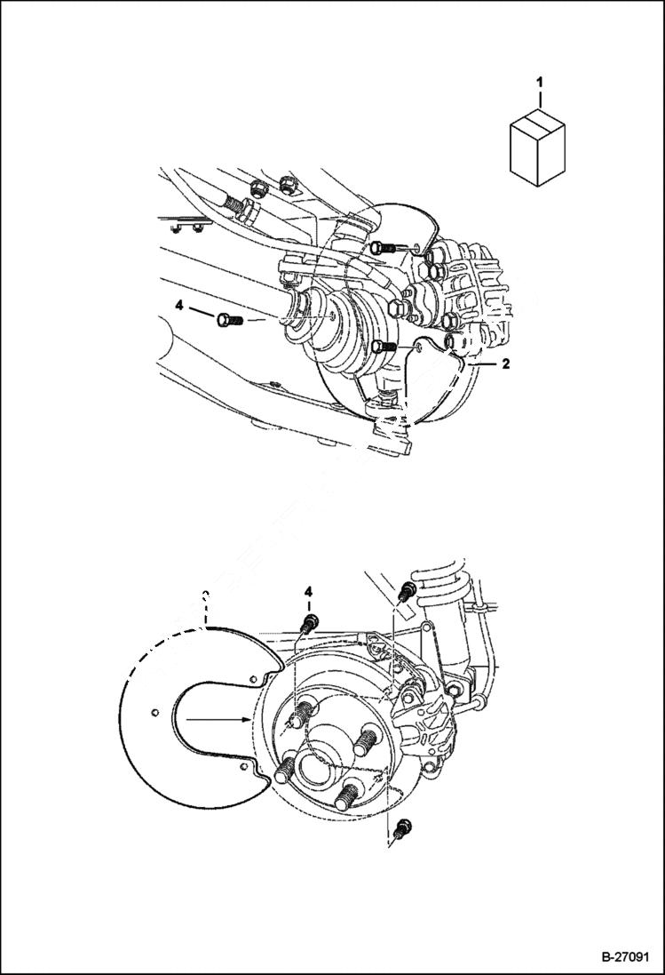 Схема запчастей Bobcat 2300 - CALIPER ROCK GUARD KIT ACCESSORIES & OPTIONS