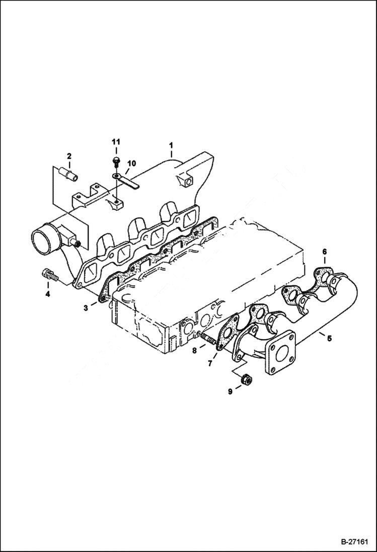 Схема запчастей Bobcat 430 - MANIFOLDS POWER UNIT