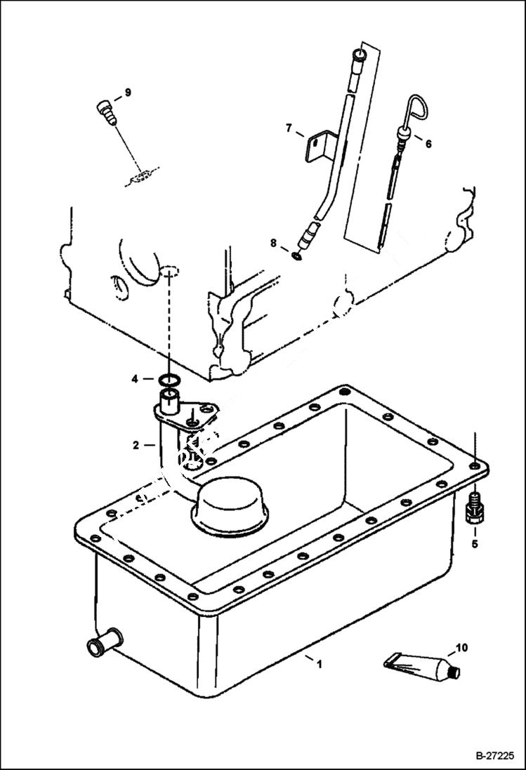 Схема запчастей Bobcat Mini Tracks Loaders - OIL PAN POWER UNIT