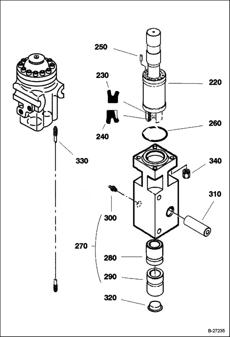 Схема запчастей Bobcat BREAKERS - BREAKER - B300 (EUROPE ONLY) Экскаваторы