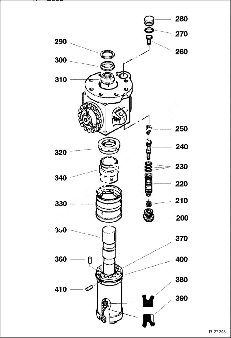 Схема запчастей Bobcat BREAKERS - BREAKER - B1400 (EUROPE ONLY) Экскаваторы