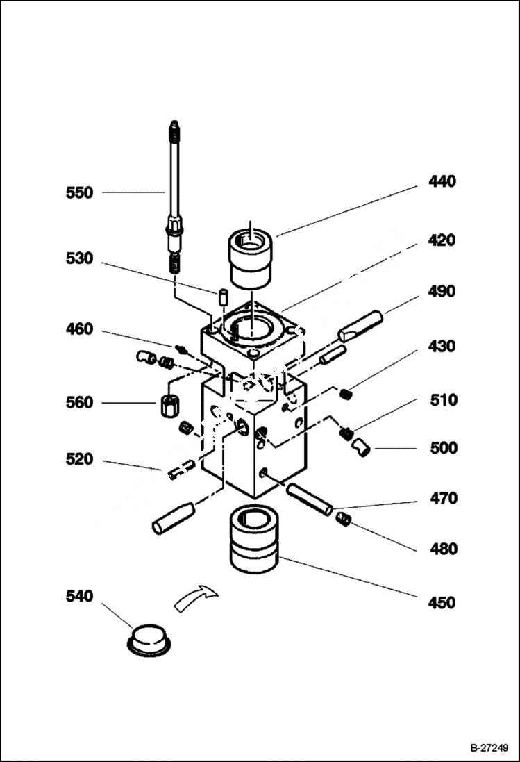 Схема запчастей Bobcat BREAKERS - BREAKER - B1400 (EUROPE ONLY) Экскаваторы
