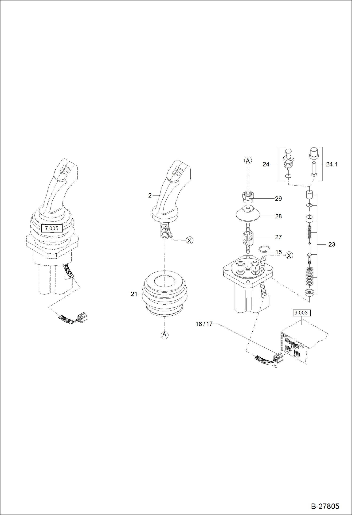 Схема запчастей Bobcat WL440 - REMOTE CONTROL VALVE - 5369661308 HYDRAULIC SYSTEM