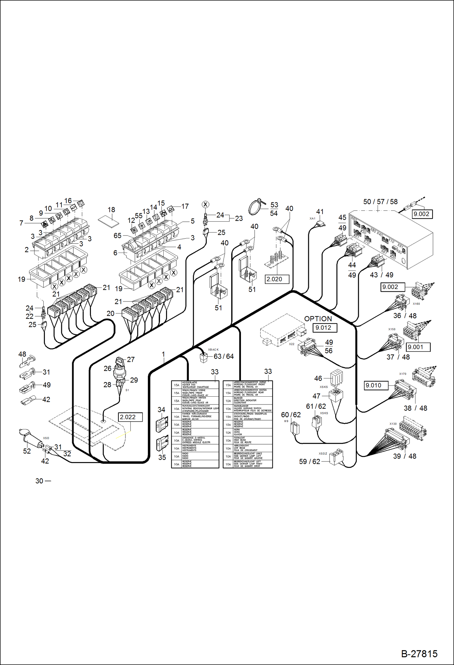 Схема запчастей Bobcat WL440 - ELECTRIC INSTALLATION - THIMBLE S/N & Above ELECTRICAL SYSTEM