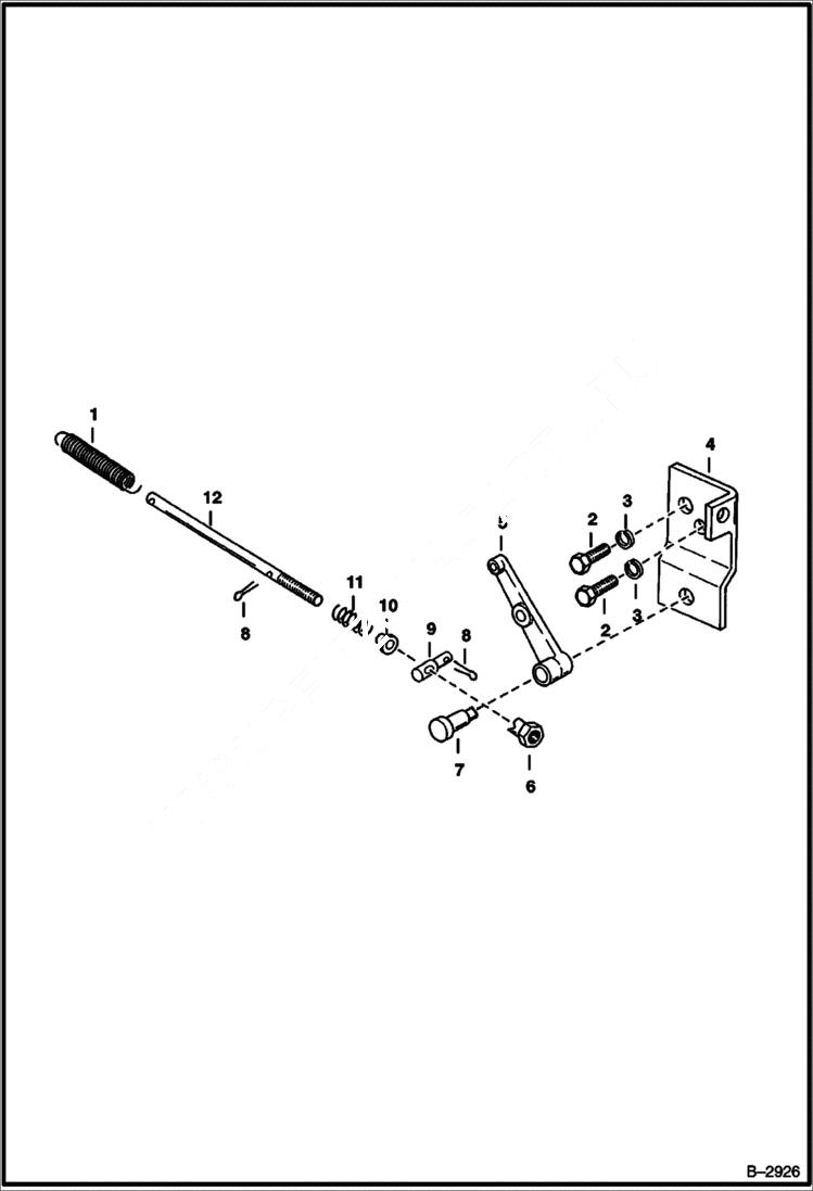 Схема запчастей Bobcat 700s - GOVERNOR CONTROL POWER UNIT