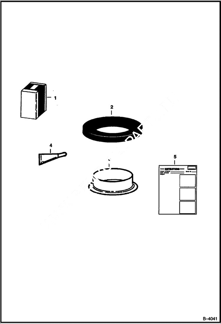 Схема запчастей Bobcat S-Series - AXLE SEAL KIT ACCESSORIES & OPTIONS