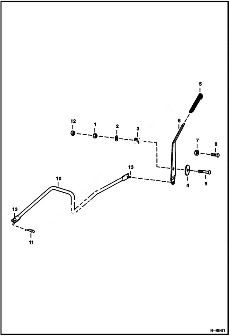 Схема запчастей Bobcat 800s - THROTTLE POWER UNIT