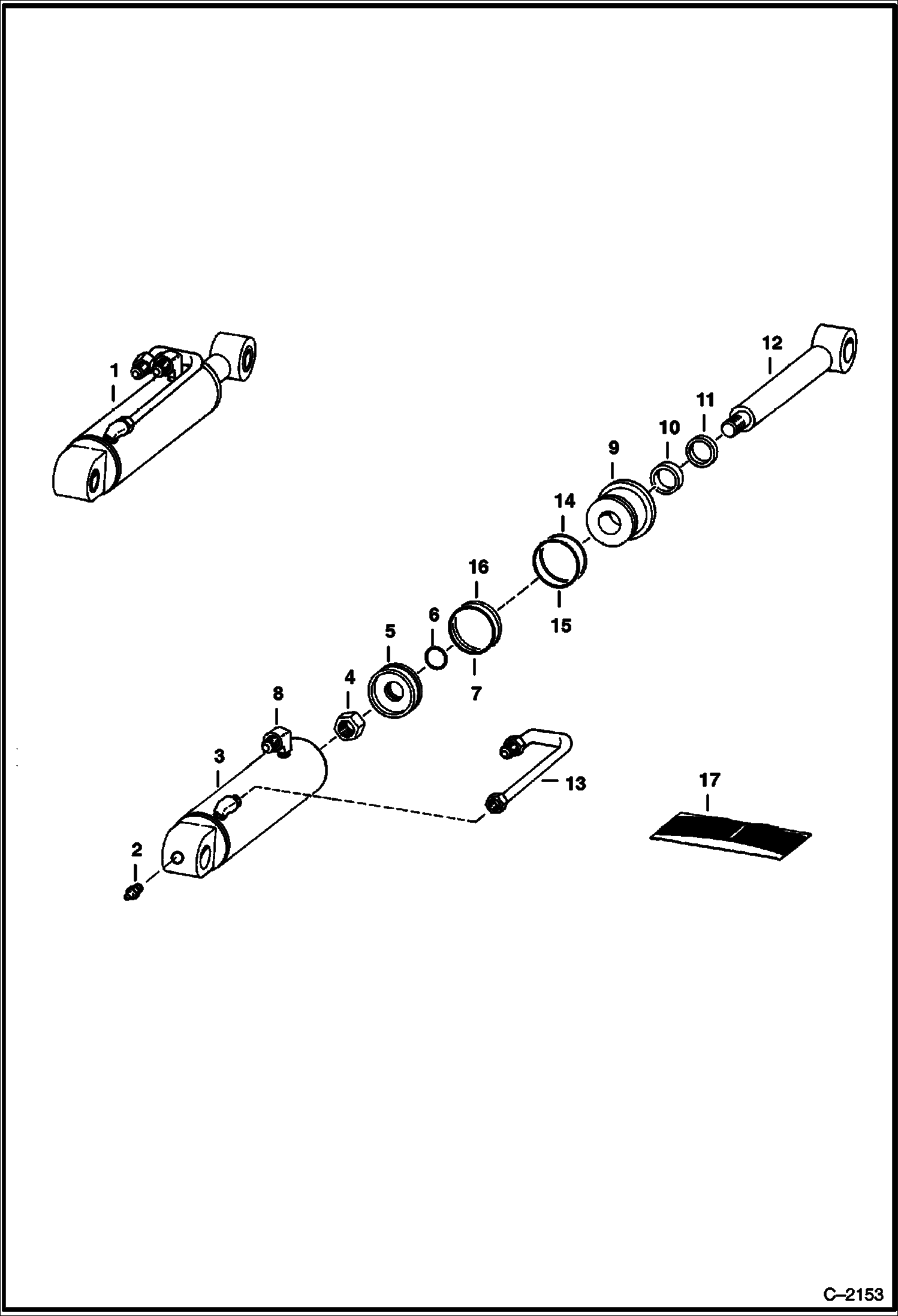 Схема запчастей Bobcat BACKHOE - BACKHOE (Stabilizer Cylinder) (910) (825 Only) 910 BACKHOE