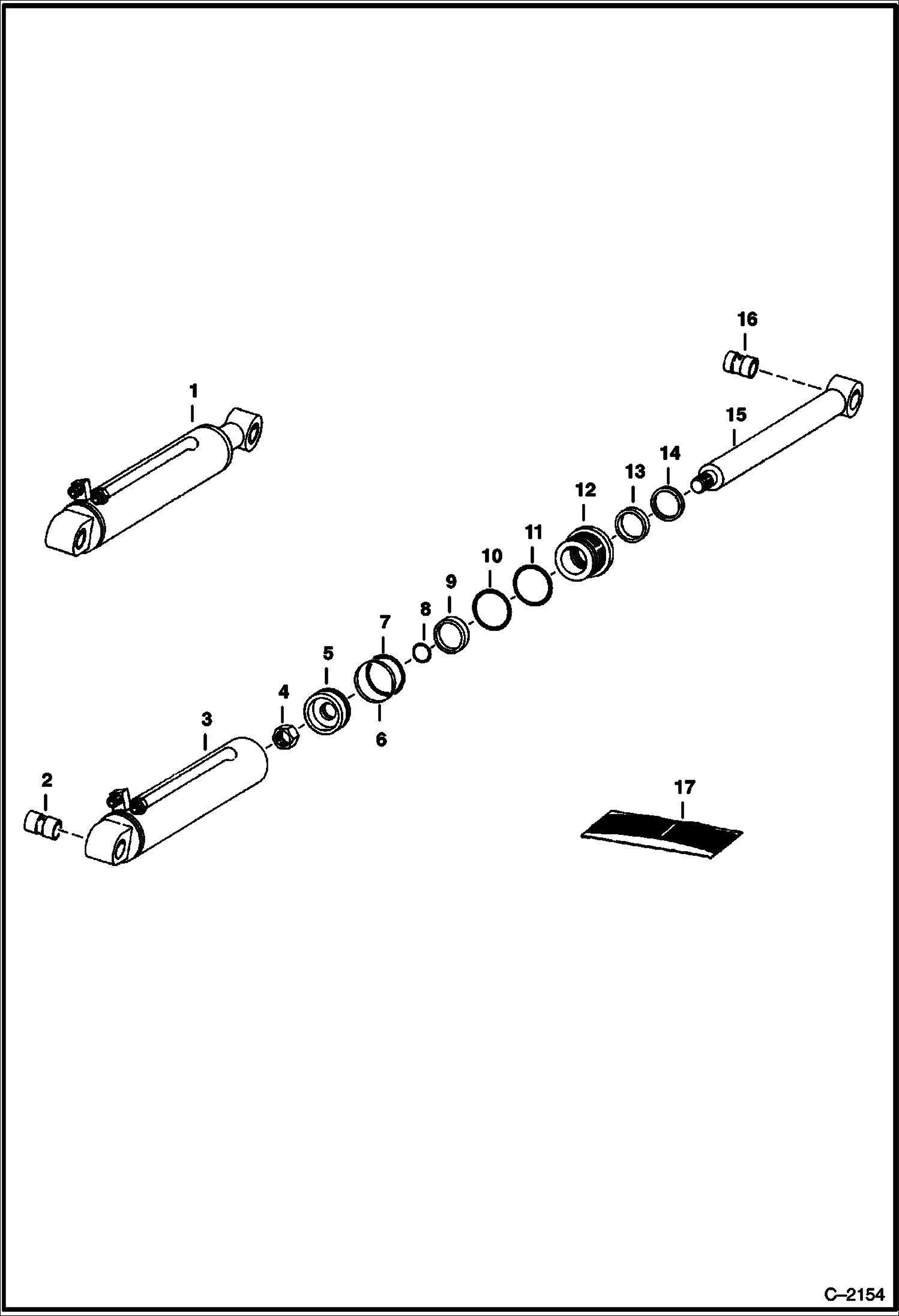 Схема запчастей Bobcat BACKHOE - BACKHOE (Bucket Cylinder) (Rodgers or Sierra) (910) (825 Only) 910 BACKHOE