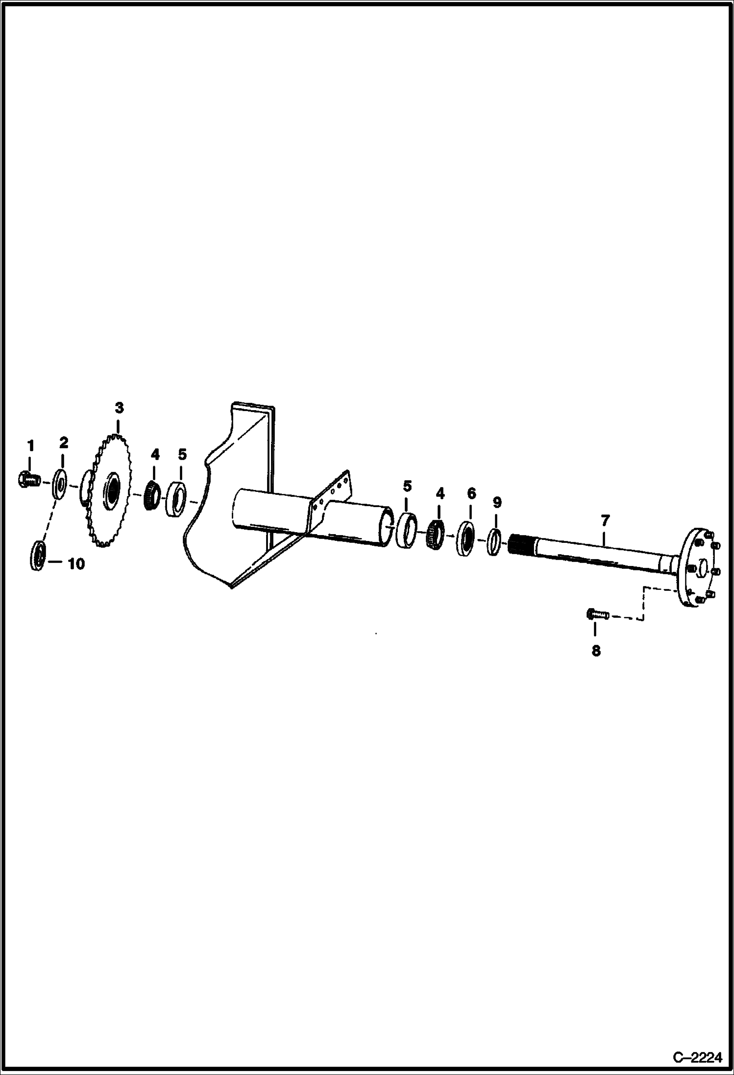 Схема запчастей Bobcat 700s - AXLE DRIVE TRAIN