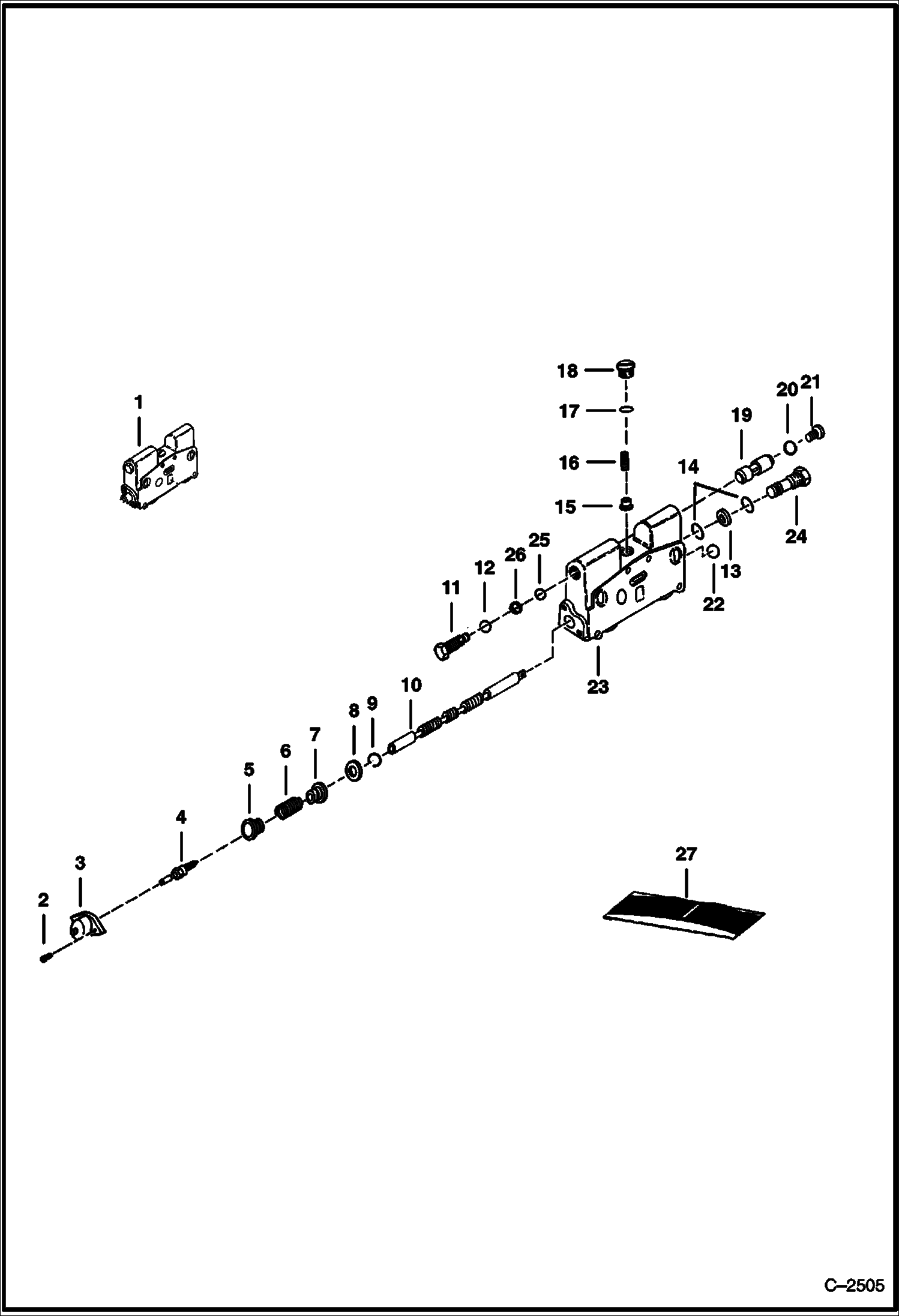 Схема запчастей Bobcat 800s - LIFT SECTION HYDRAULIC SYSTEM