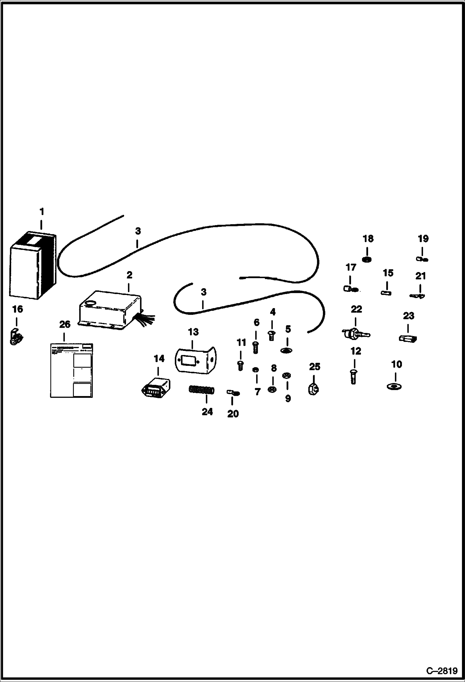 Схема запчастей Bobcat Articulated Loaders - RENTAL KIT ACCESSORIES & OPTIONS
