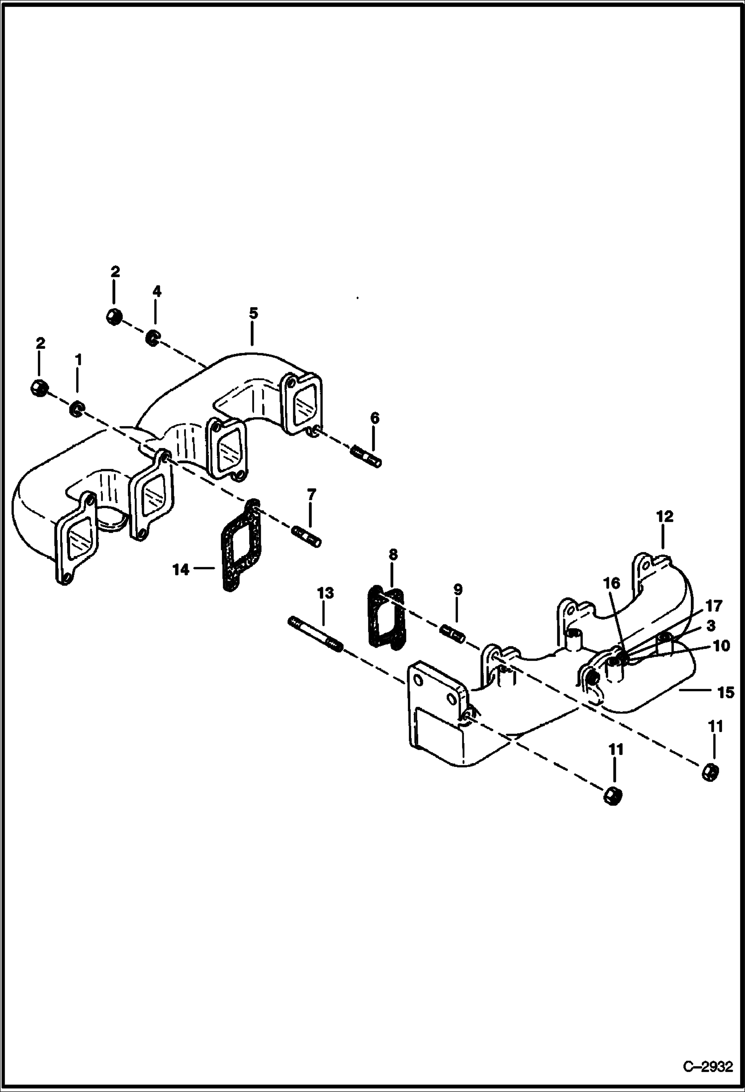 Схема запчастей Bobcat 800s - MANIFOLDS POWER UNIT