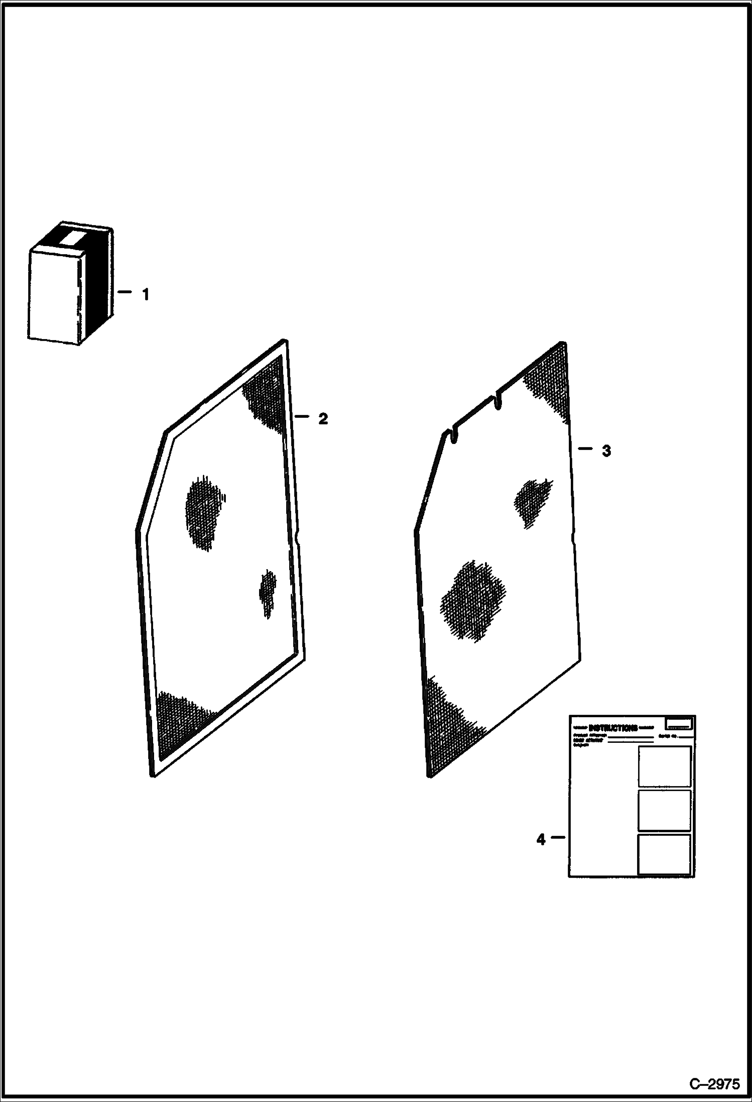 Схема запчастей Bobcat Feller Buncher - INSECT SCREEN KIT ACCESSORIES & OPTIONS