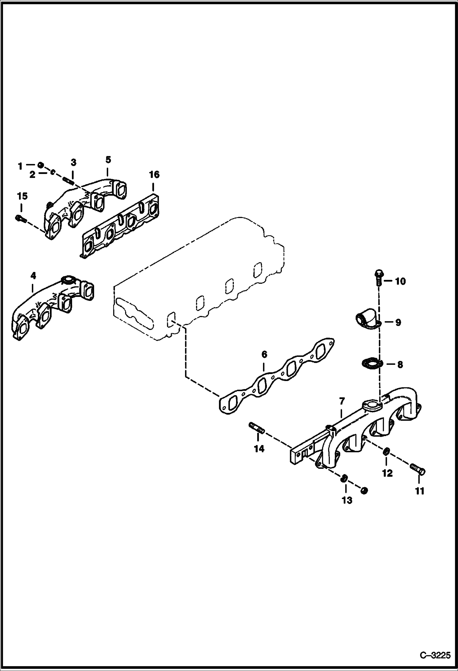 Схема запчастей Bobcat 800s - MANIFOLDS POWER UNIT