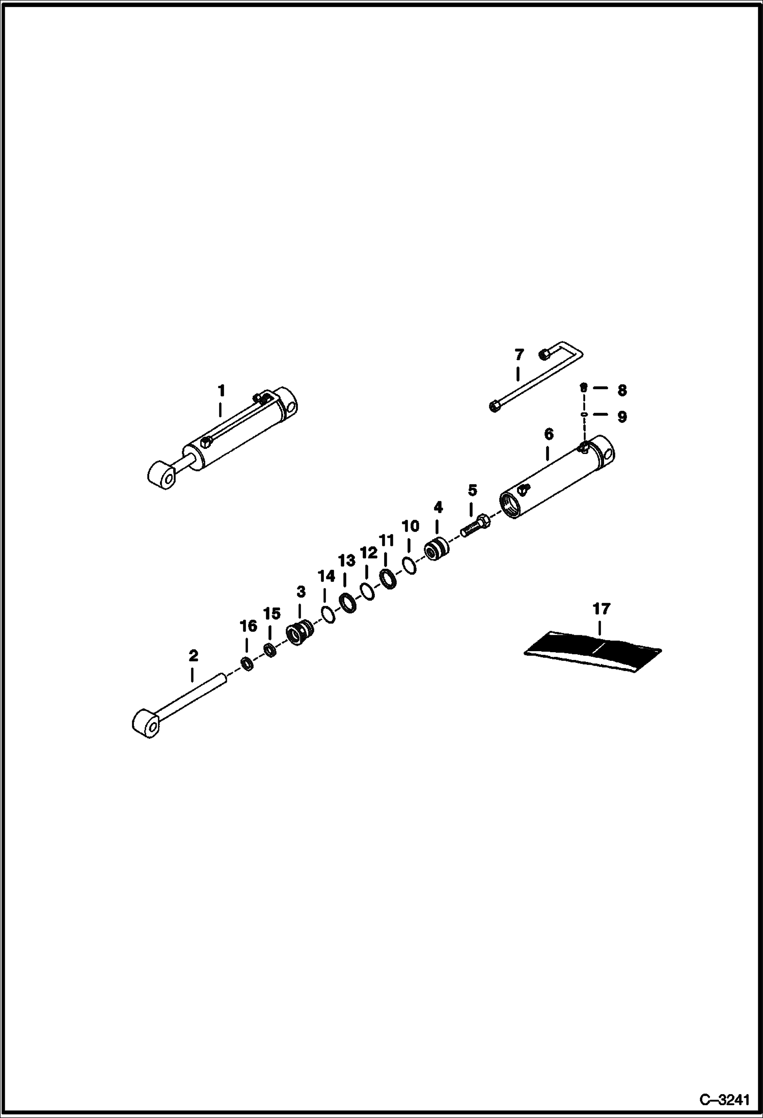 Схема запчастей Bobcat BACKHOE - CYLINDER BOOM (401500101 & Above) (232900101 & Above) 725S BACKHOE